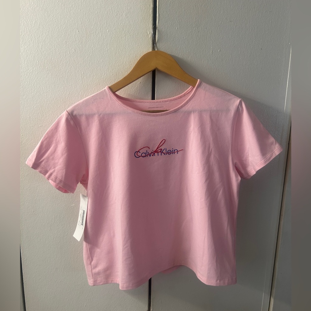 Calvin Klein - Script Logo Pink Women’s T-Shirt